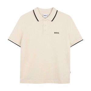 Boss Boys Logo Polo Shirt / Sand